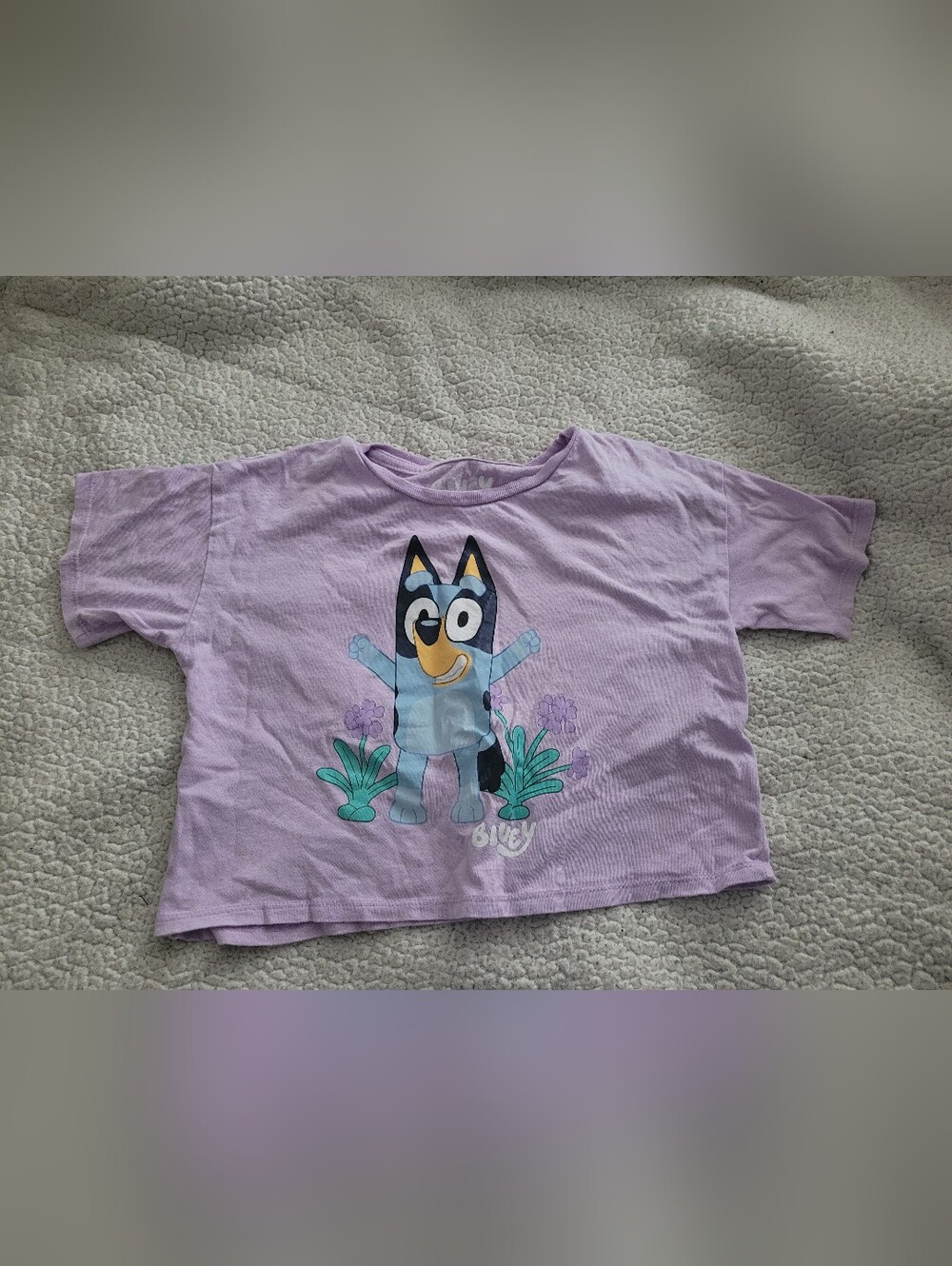 Girl's Bluey Cropped Top Size Medium